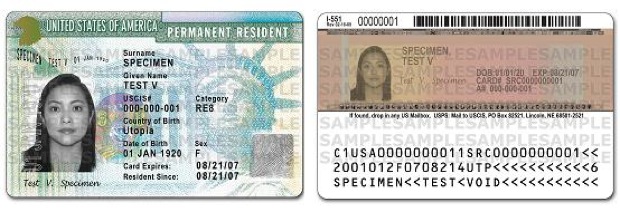 Redesigned Green Card